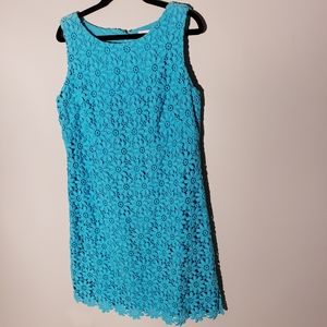 Lilly Pulitzer turquoise eyelet sundress, size 4